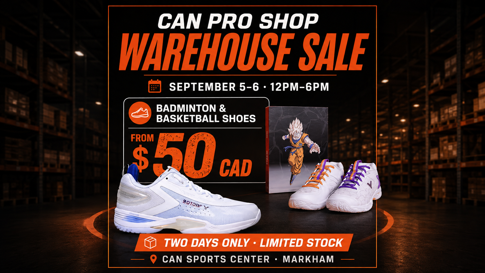 Can Pro Shop Warehouse Sale: Two Days of Clearance Deals in Markham
