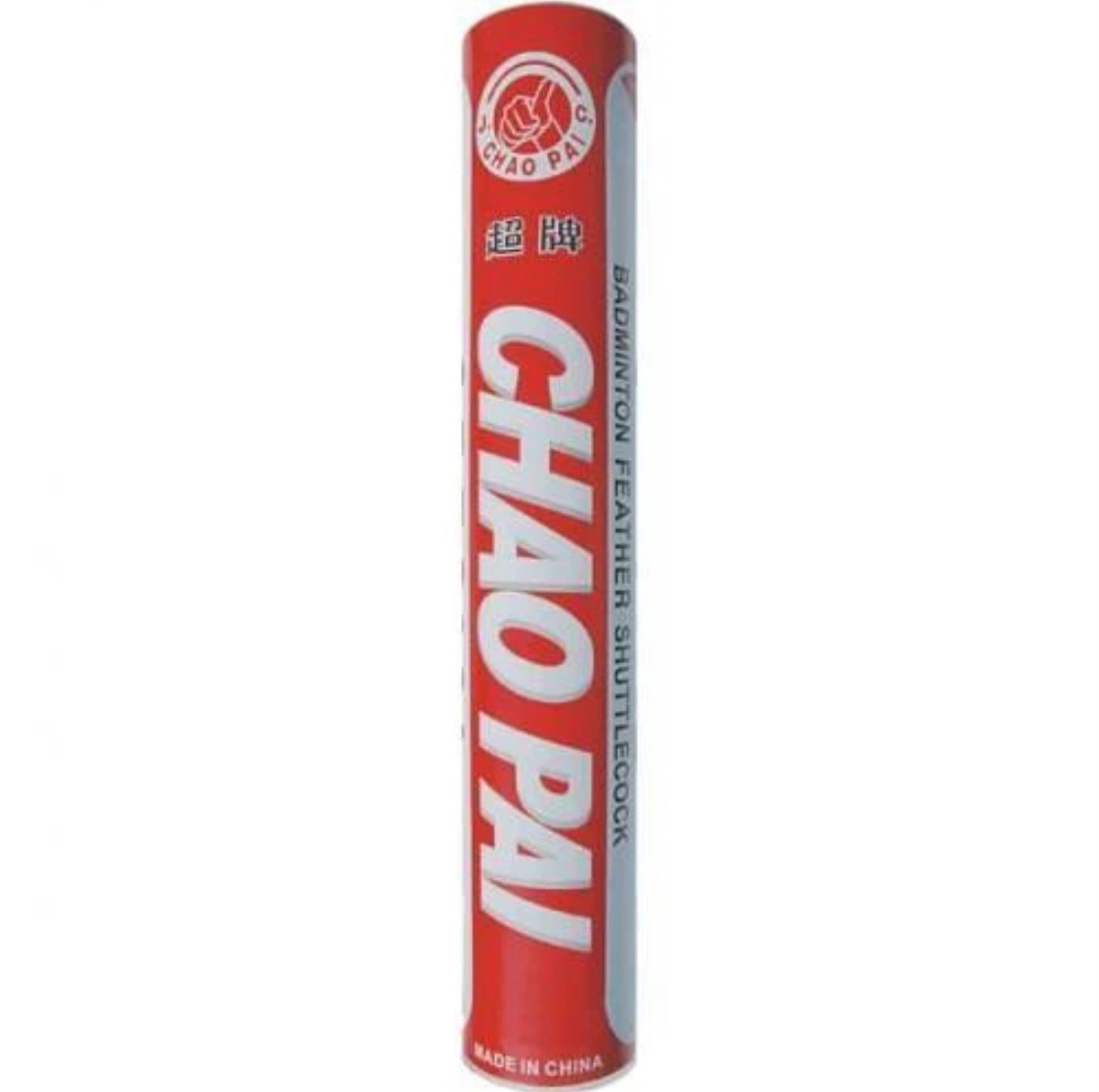 CHAOPAI Red Badminton Feather Shuttlecock - 12pk