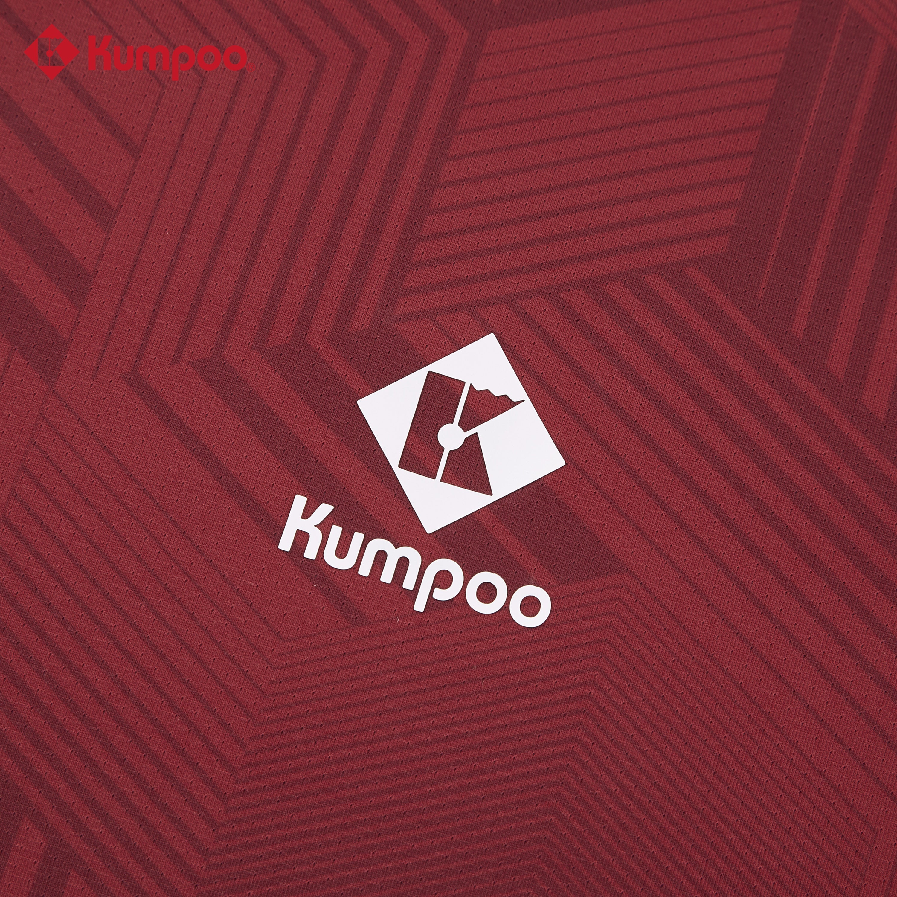 Kumpoo women's T-shirt in soft fabric with a casual fit, featuring a round neckline and short sleeves, displayed flat.