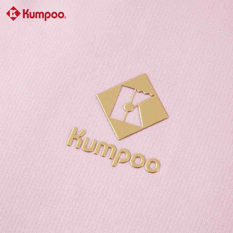 Kumpoo K261W-1532.25th women's T-shirt in white, casual short-sleeve top with round neckline, displayed on a hanger.