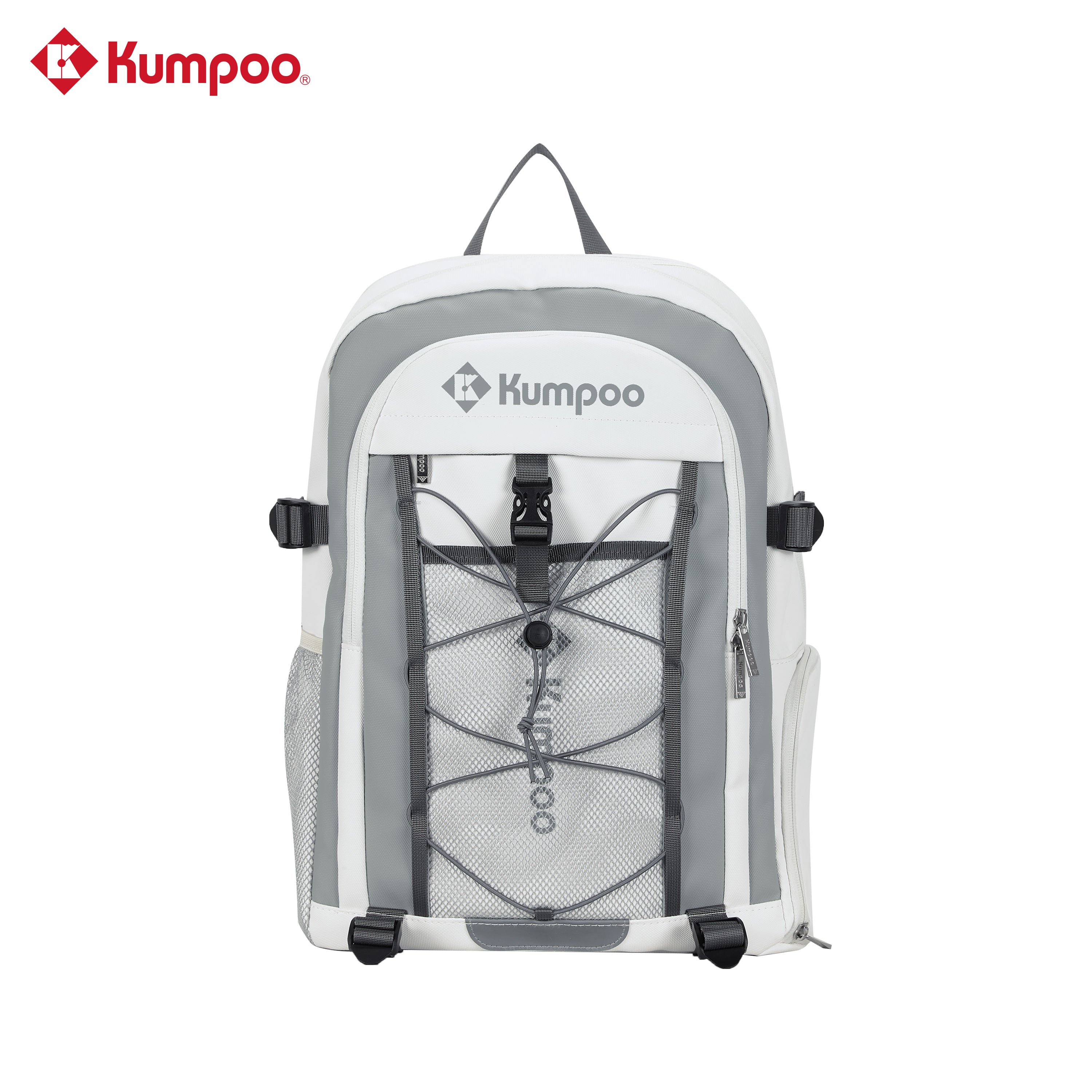 Kumpoo KB-624 badminton backpack with multiple compartments and padded straps, designed for sports gear storage.
