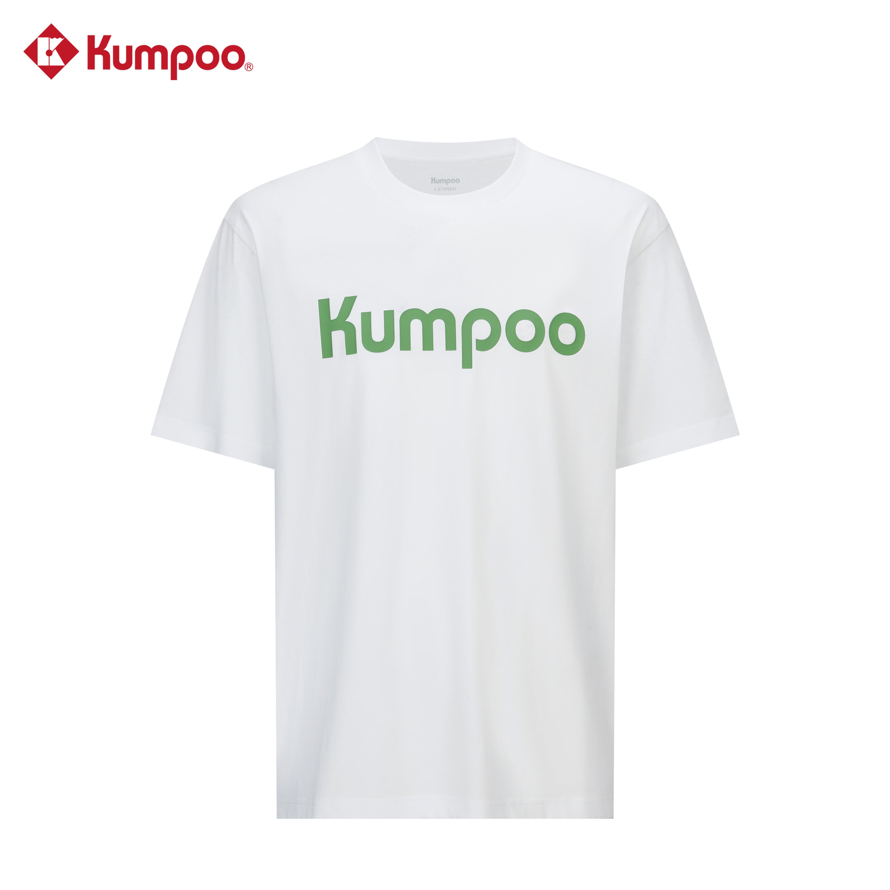 Kumpoo men's T-shirt in black with short sleeves and round neckline, casual top for everyday wear.