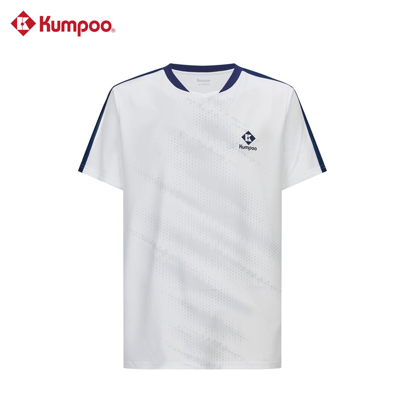 Kumpoo K261M-1150 men's T-shirt in black, with crew neck and short sleeves, displayed on a plain background.