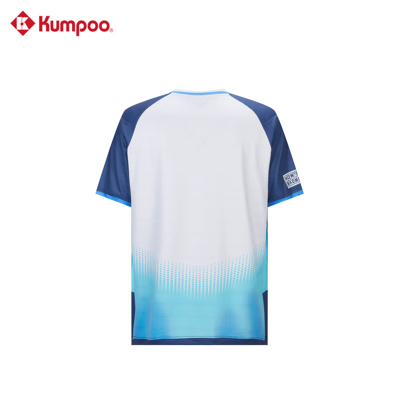 Kumpoo K261M-1731 men's T-shirt in casual design, displayed flat with short sleeves and round neckline.