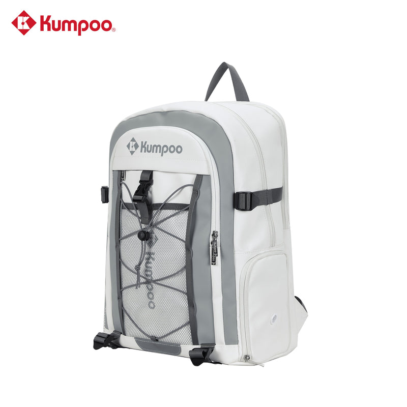 Kumpoo KB-624 badminton backpack with multiple compartments and padded straps, designed for sports gear storage.
