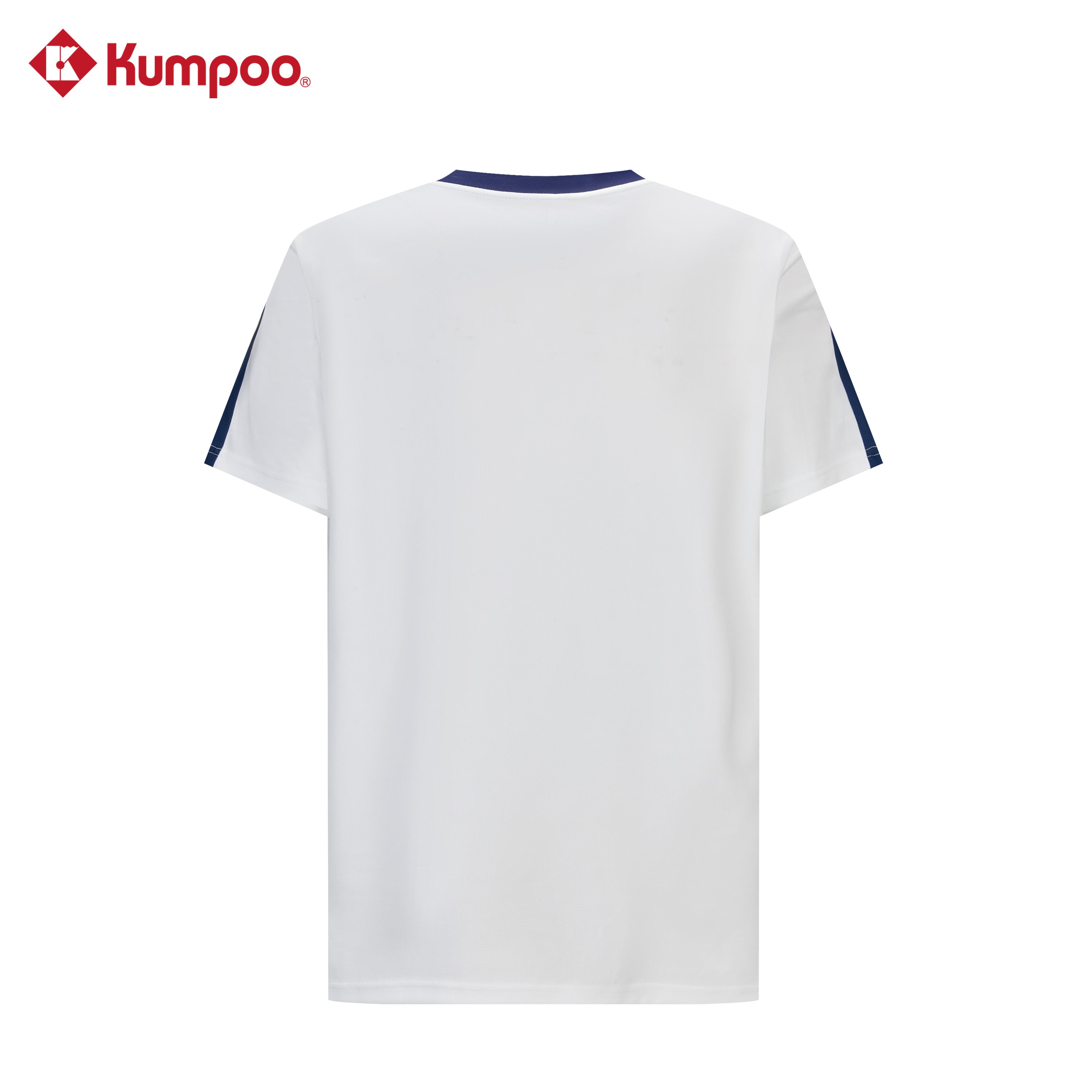 Kumpoo K261M-1150 men's T-shirt in black, casual tops with short sleeves and round neckline, made of comfortable fabric.