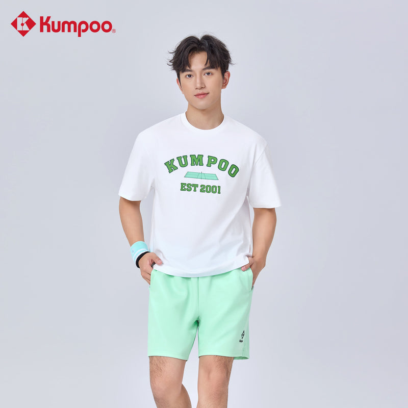Kumpoo K261M-1240 men's T-shirt, casual tops with short sleeves and round neckline, displayed on a hanger.