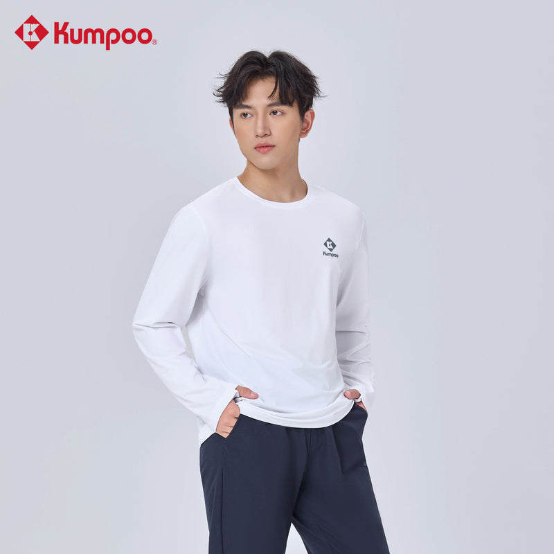 Kumpoo K261M-3170 men's T-shirt in a casual style, showing the front view with a round neckline and short sleeves.