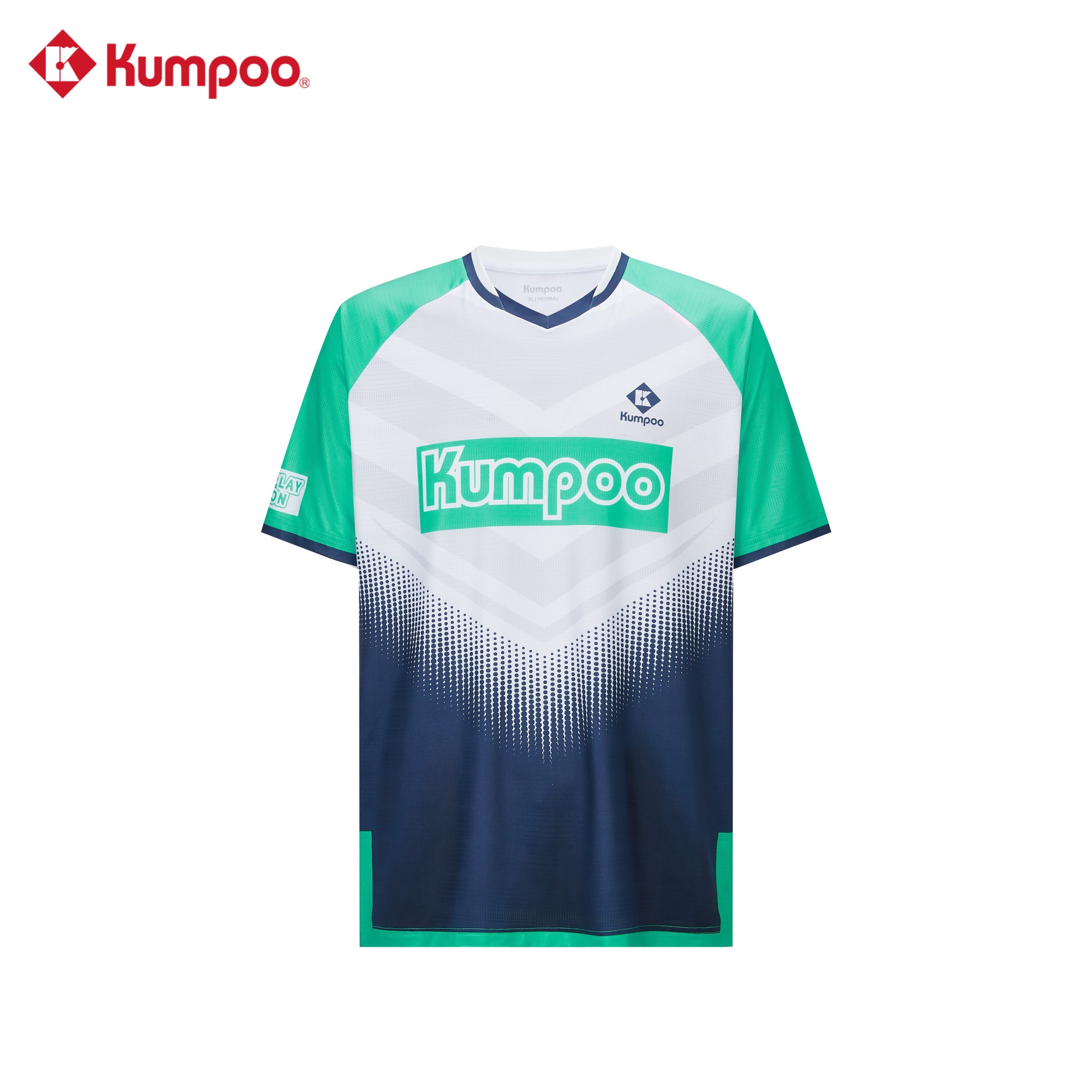 Kumpoo K261M-1731 men's T-shirt in black, featuring a crew neckline and short sleeves, made of soft, comfortable fabric.