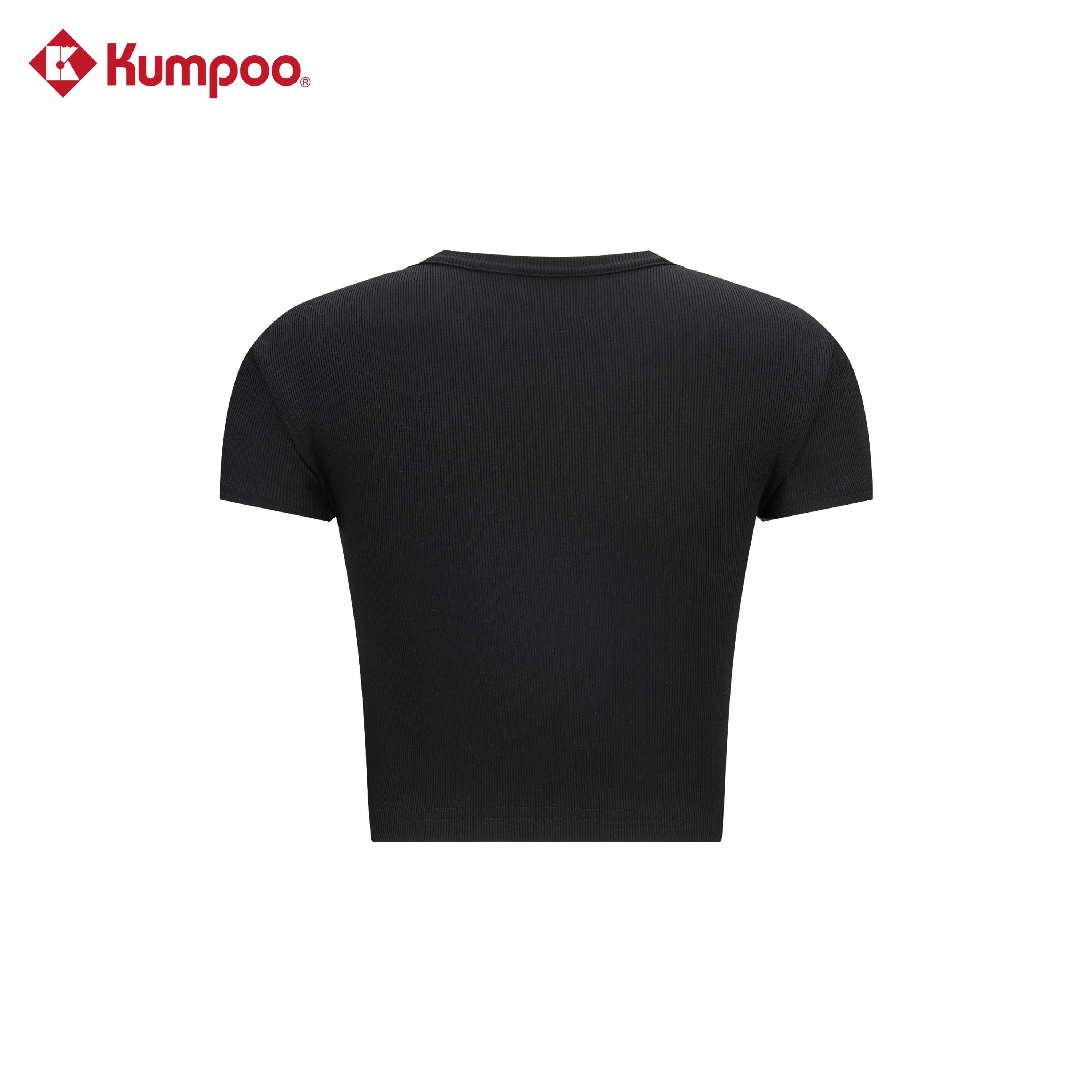 Kumpoo K261W-1140 women's T-shirt, casual top in soft fabric, shown in a relaxed fit with short sleeves and simple design.