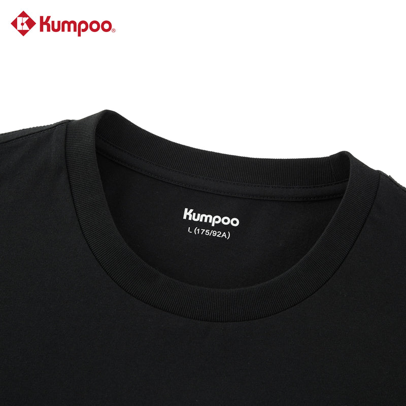 Kumpoo K261M-1171 unisex T-shirt in a casual fit, featuring a crew neckline and short sleeves, made from comfortable fabric.