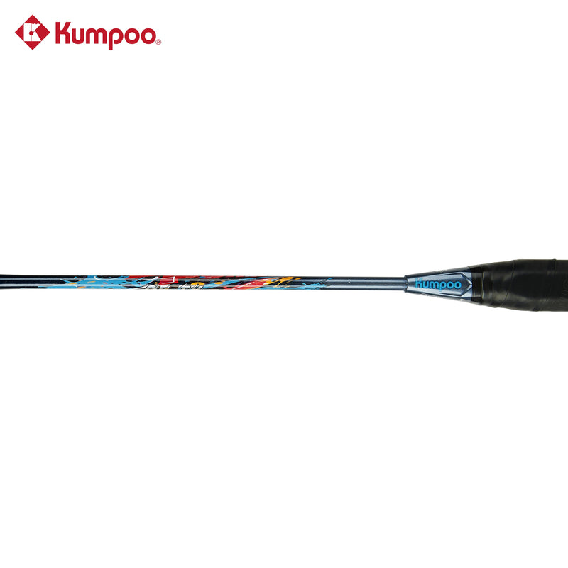 Kumpoo QF-TY(4U5) unstrung badminton racket with a lightweight frame and ergonomic grip, ready for player customization.