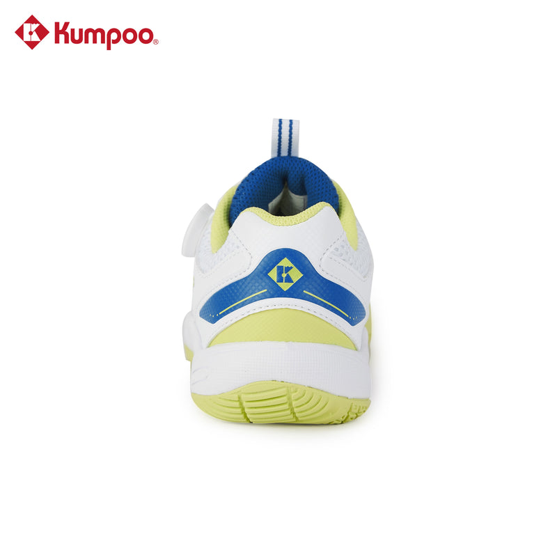 Kumpoo KHS-J10 Junior badminton shoes featuring a lightweight design and cushioned sole for young players.