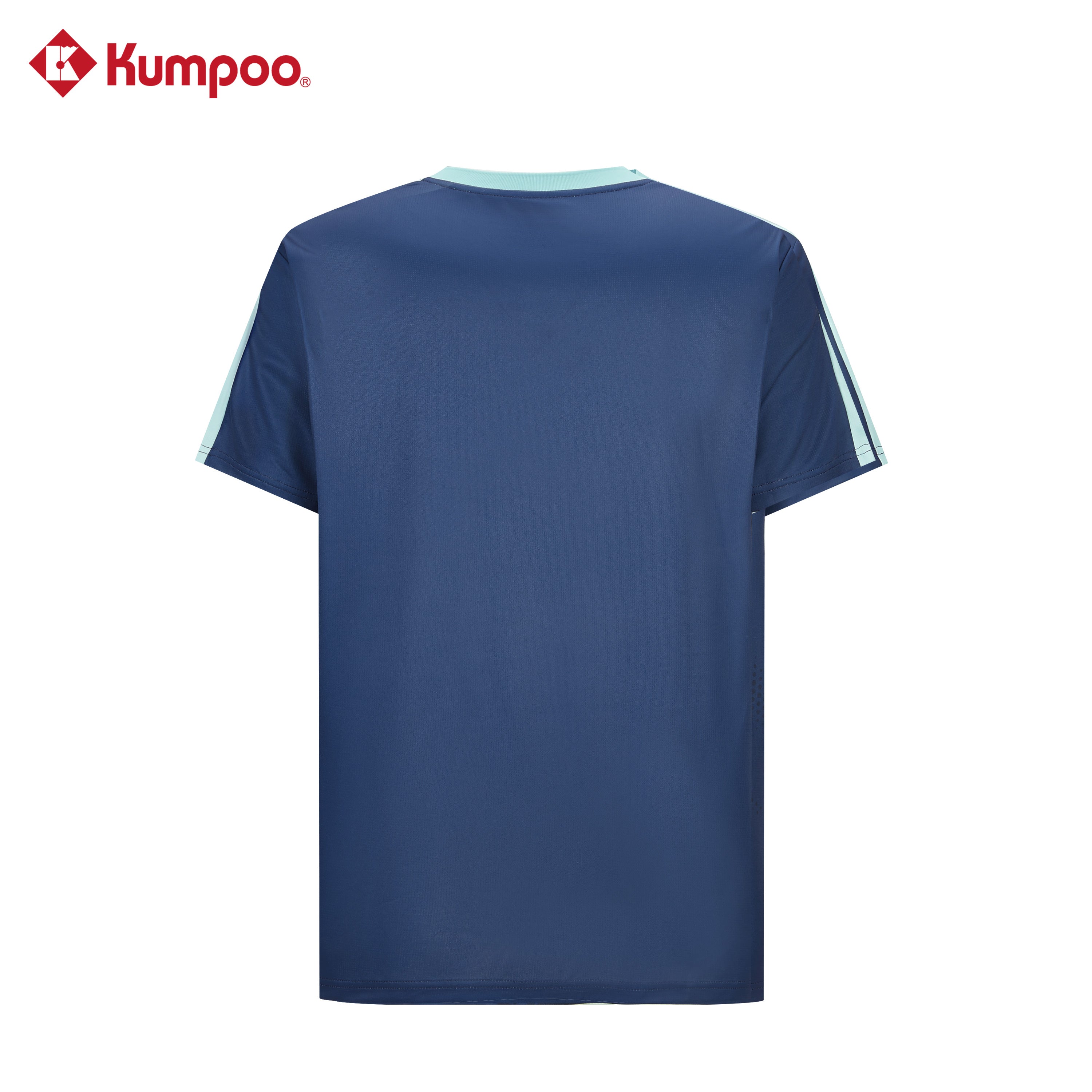 KUMPOO K261M-1150 men's T-shirt in black, casual tops with short sleeves and crew neck, made of comfortable fabric.