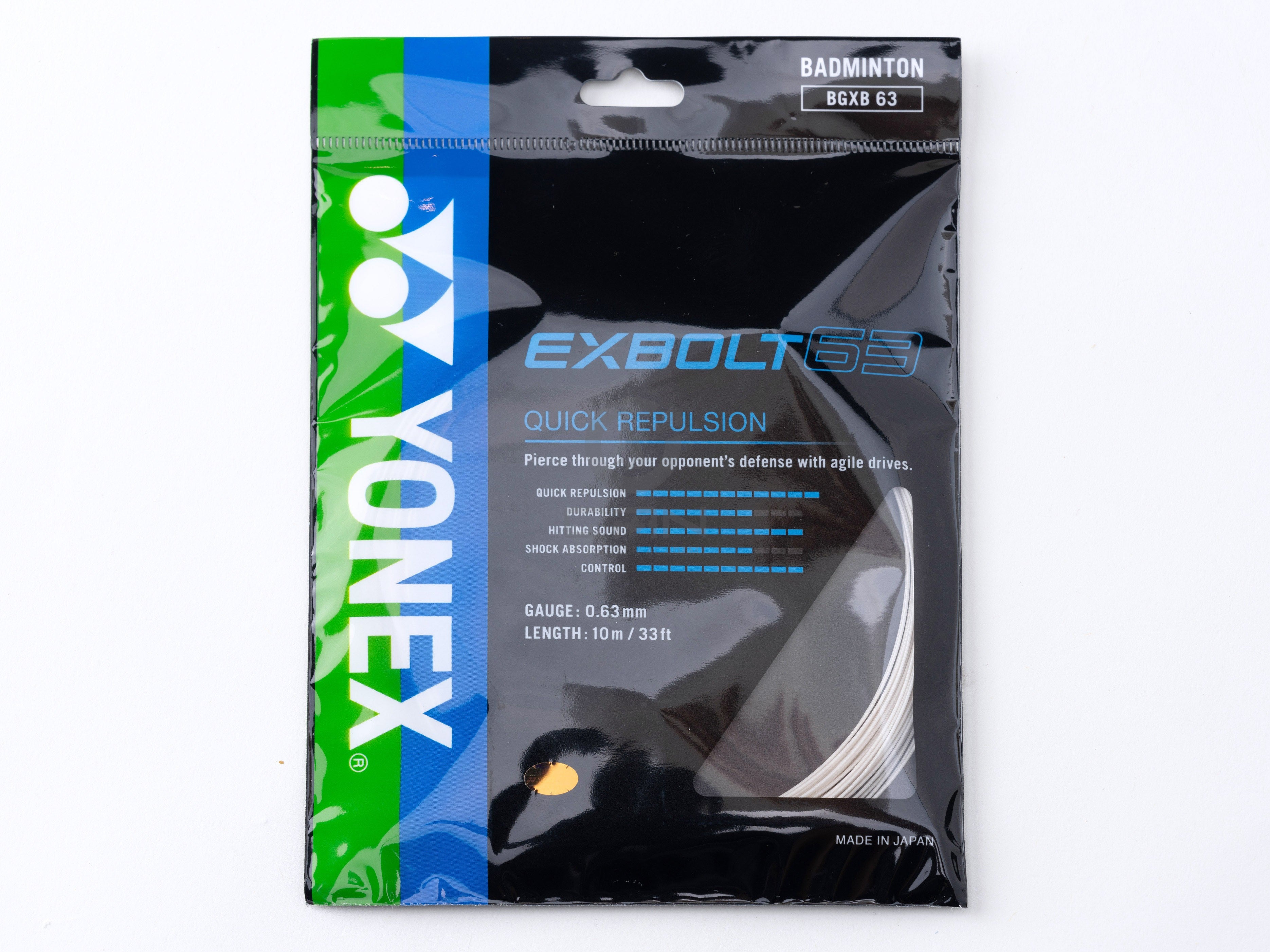 Yonex BG EXBOLT 63 10m Badminton String