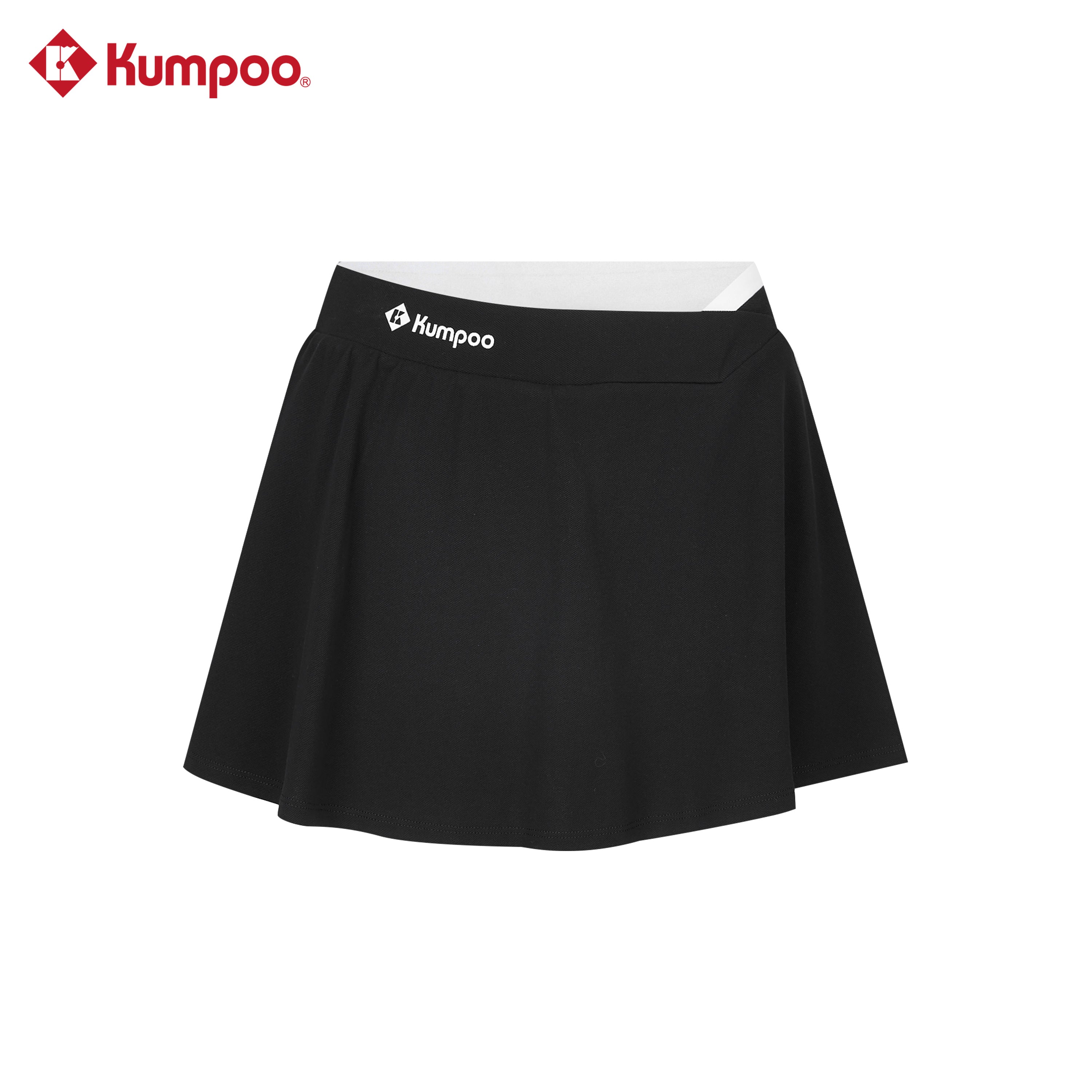 Kumpoo K261W-7181 women's skirt in a stylish design, displayed on a hanger with a neutral background.