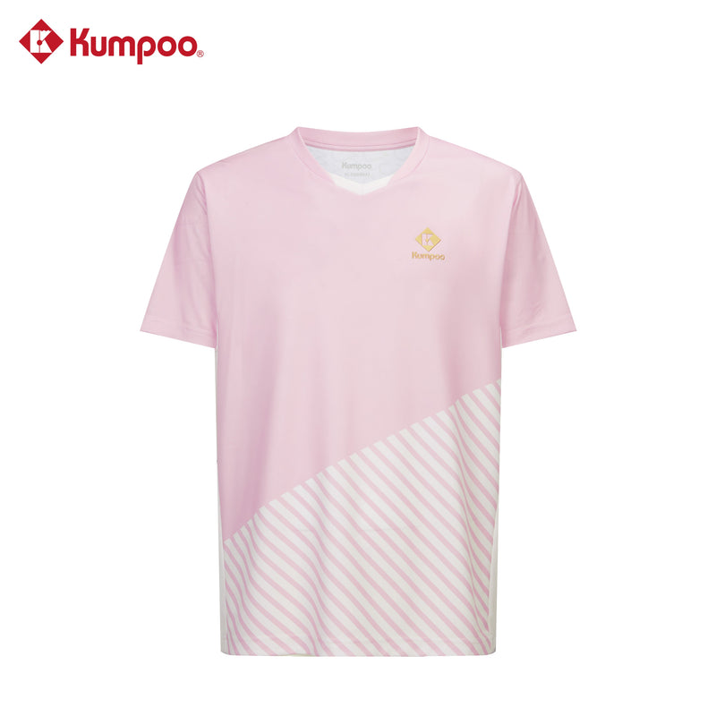 Kumpoo K261M-1531.25th men's T-shirt, casual black top with round neckline, short sleeves, and logo detail.