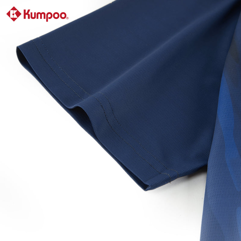 Kumpoo K261W-1567 women's T-shirt in black, short-sleeve casual top with round neckline and comfortable fit.