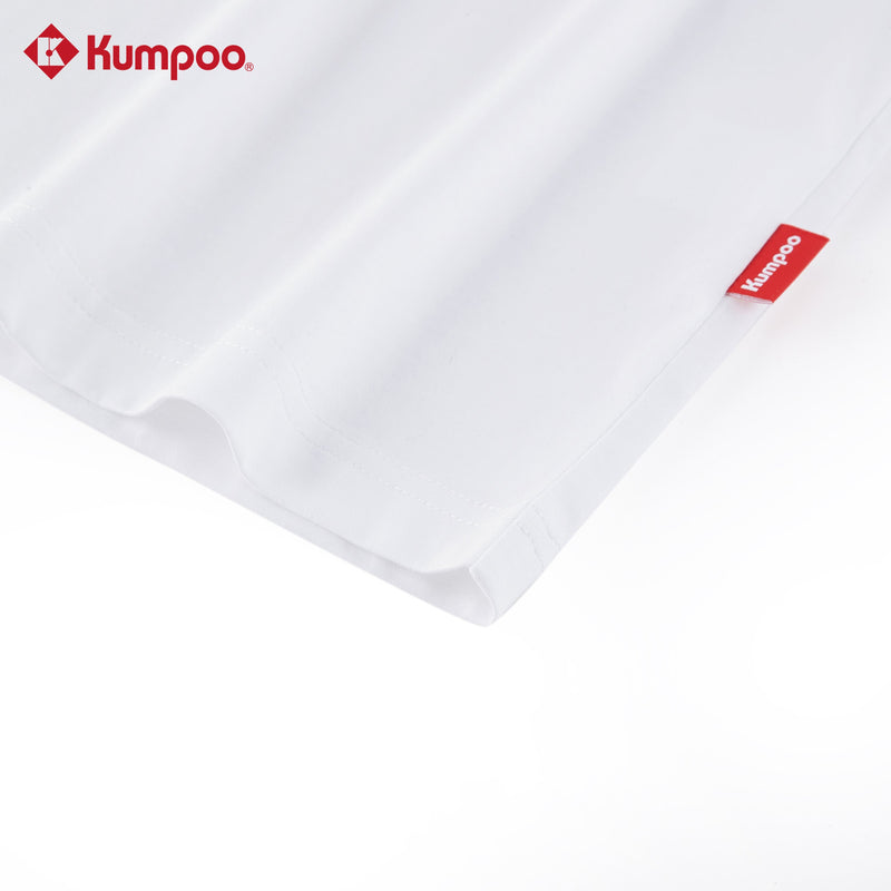 Kumpoo K261M-1173 men's T-shirt in black, featuring a crew neckline and short sleeves, displayed on a plain background.