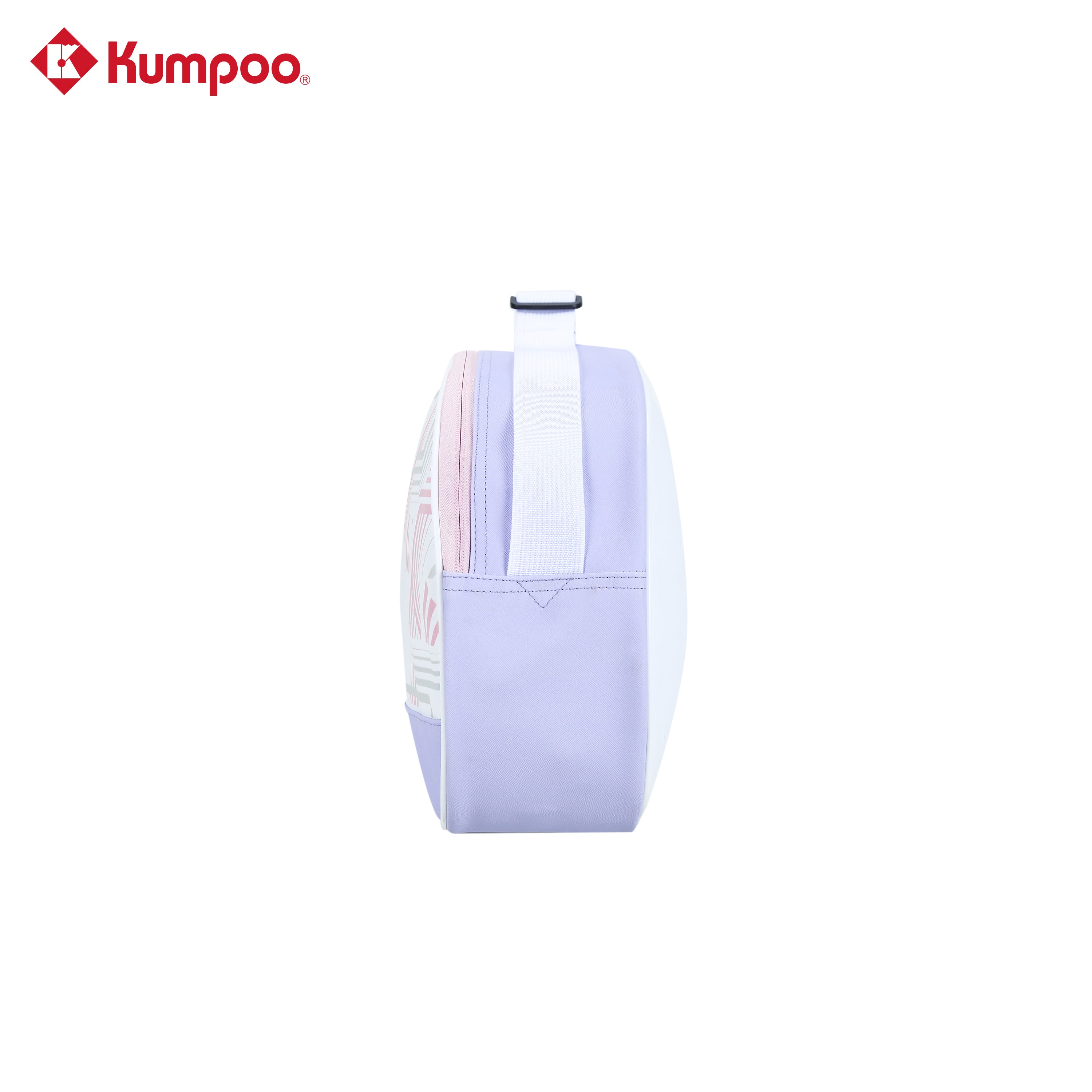 Kumpoo KB-631 badminton bag with multiple compartments, black and red design, featuring the Kumpoo logo and carrying straps.