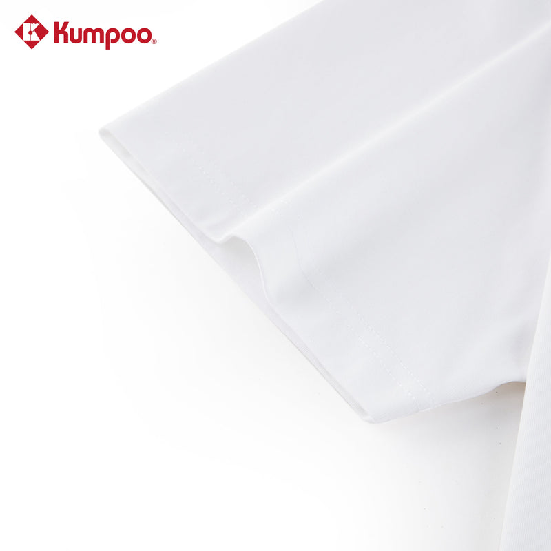 Kumpoo K261M-1240 men's T-shirt in black, crew neck, short sleeves, casual fit, made of soft cotton fabric.