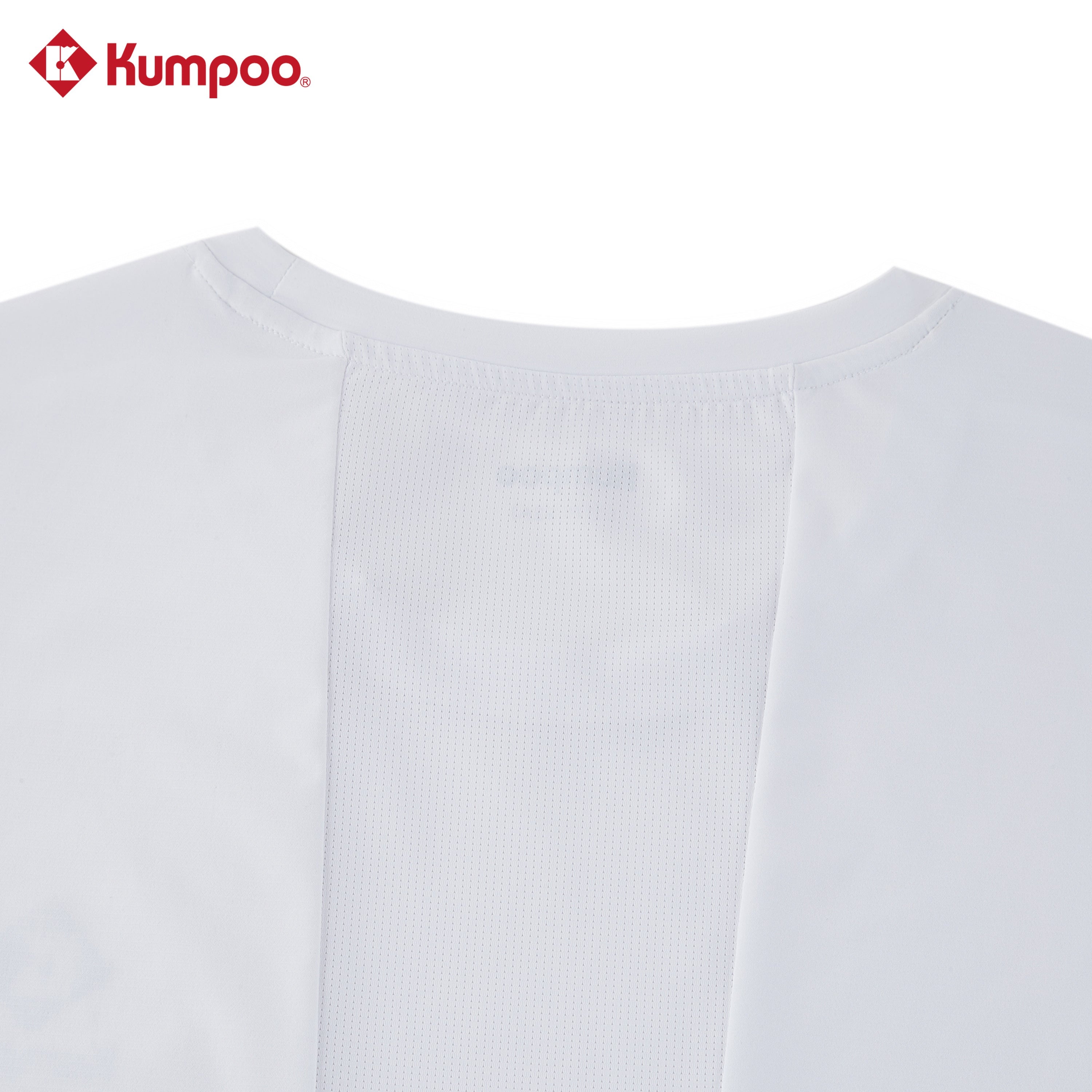 Kumpoo K261M-3170 men's T-shirt in black, featuring a classic crew neck and short sleeves, made from soft cotton fabric.