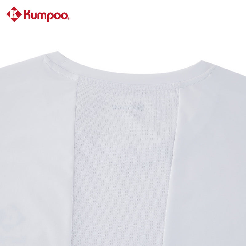 Kumpoo K261M-3170 men's T-shirt in black, featuring a classic crew neck and short sleeves, made from soft cotton fabric.