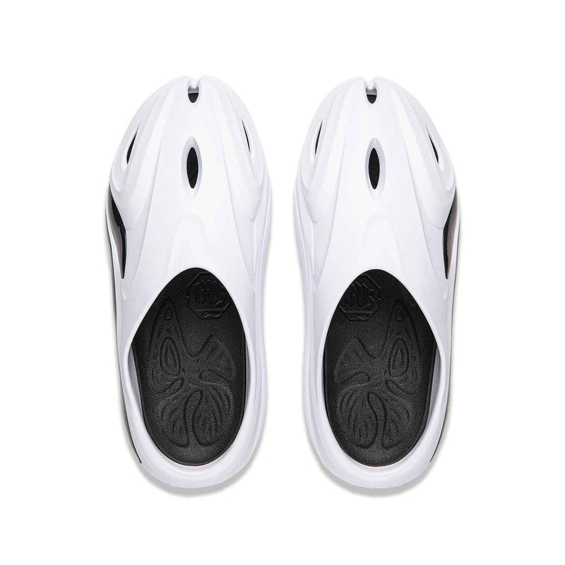 LI-NING BADFIVE DOOM CROC "White & Black” Slides