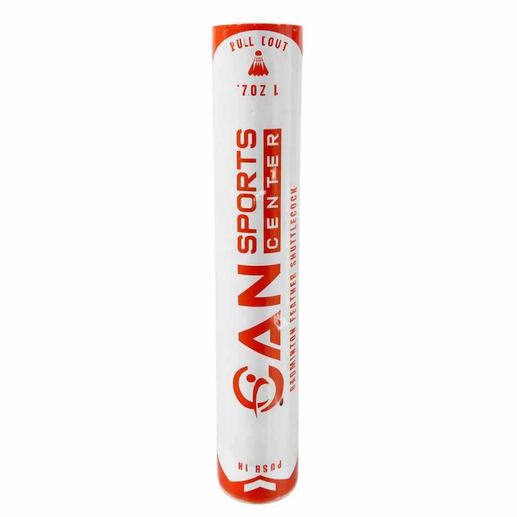 CAN SPORTS CENTER Orange CAN Badminton Feather Shuttlecocks - 12 pk ...